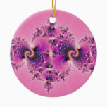 Spectacular Pink - Fractal Ceramic Ornament