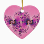 Spectacular Pink - Fractal Ceramic Ornament