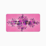 Spectacular Pink - Fractal Label