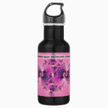 Spectacular Pink - Fractal Stainless Steel Water Bottle
