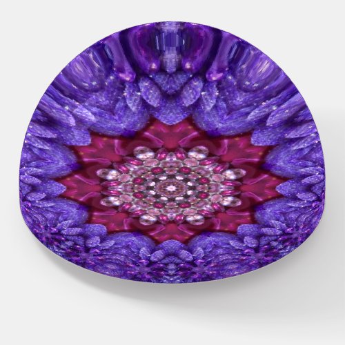 SPECTACULAR Purple Surrounding Diamonds  UNUSUAL Paperweight