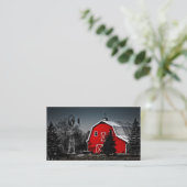 Spectacular Red Barn Business Card (Standing Front)