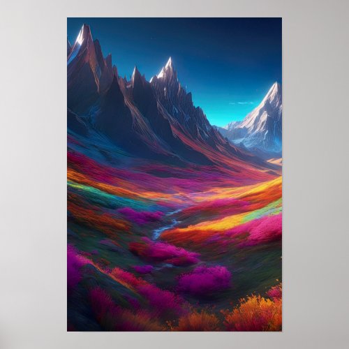 Spectacular Serenity Colors in the Valley Poster
