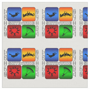 Spectacular Sky Diving Skydiving Skysurfing Fabric