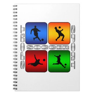 Spectacular Soccer Spiral Notebook