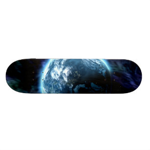 Spectacular Space Starry Aurora Nebula Skateboard Deck