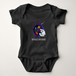 SPECTACULAR SPACE VOYAGE OUTER SPACE ASTRONAUT BABY BODYSUIT
