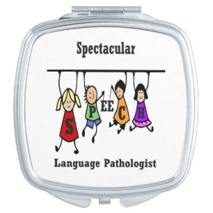 Spectacular Speech Language Pathologist Fun Compact Mirror