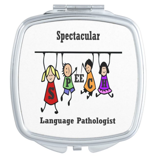 Spectacular Speech Language Pathologist Fun Compact Mirror (Front)