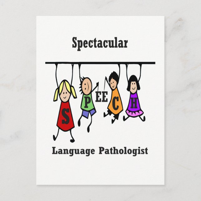 Spectacular Speech-Language Pathologist Kids Postcard (Front)