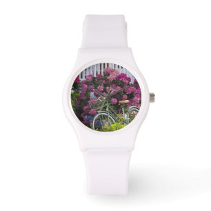 Spectacular spring bloom, whimsical antique watch