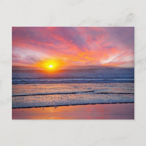 Spectacular Sunset at Huntington Beach Postcard
