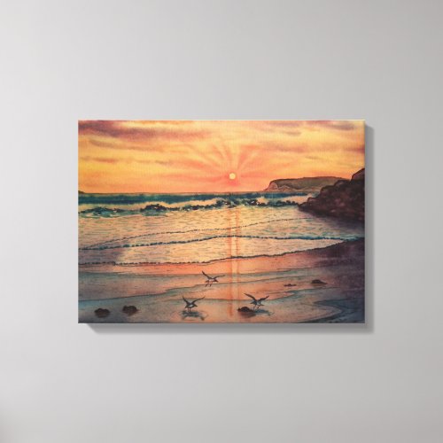 Spectacular Sunset in Coronado CA Canvas Print