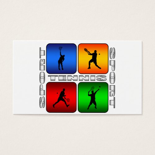 Spectacular Tennis (Male) Business Card