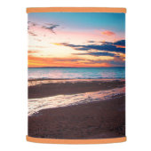 Spectacular Tropical Ocean Beach Sunset Lamp Shade (Left)