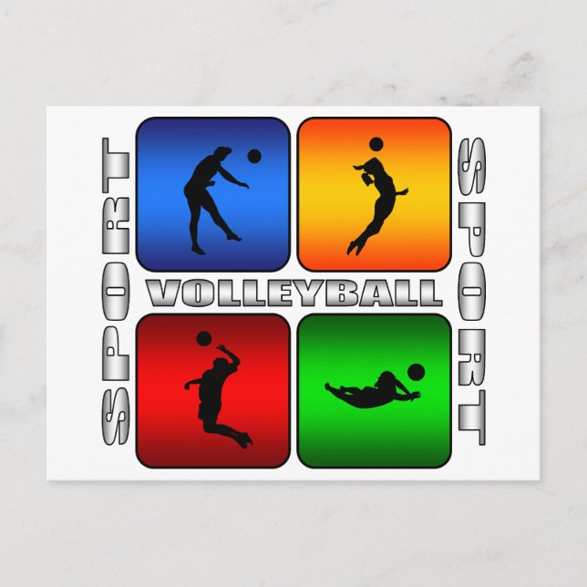 Spectacular Volleyball Postcard (Front)