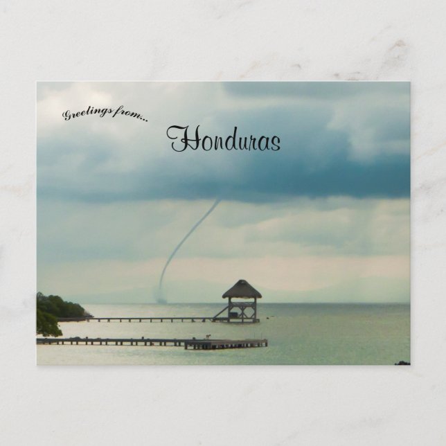 Spectacular Water Spout in Honduras Postcard (Front)