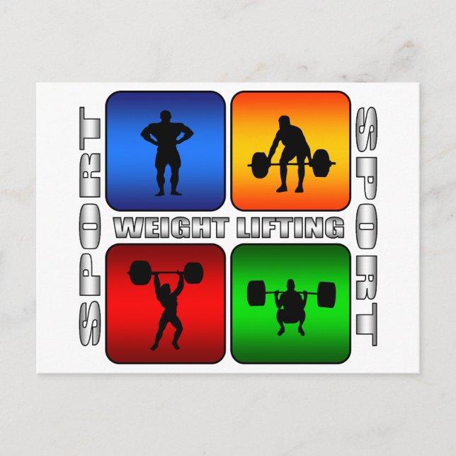 Spectacular Weight Lifting Postcard (Front)
