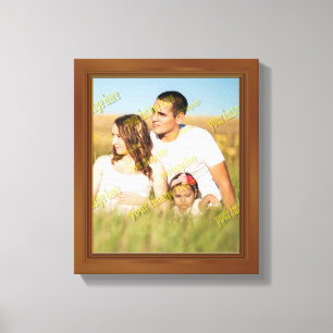 Spectacular Wood Frame Beautiful Amazing Blank Canvas Print