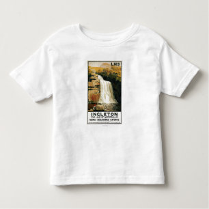 Spectators Climb on Waterfall Railway Poster Toddler T-shirt