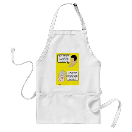 specter clinton obama coleman adult apron
