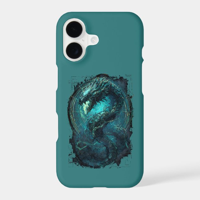 Spectral Coil Cyberpunk Serpent Dark Art Case-Mate iPhone Case (Back)