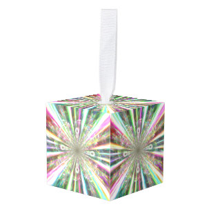 Spectral Diamond 11 Cube Ornament