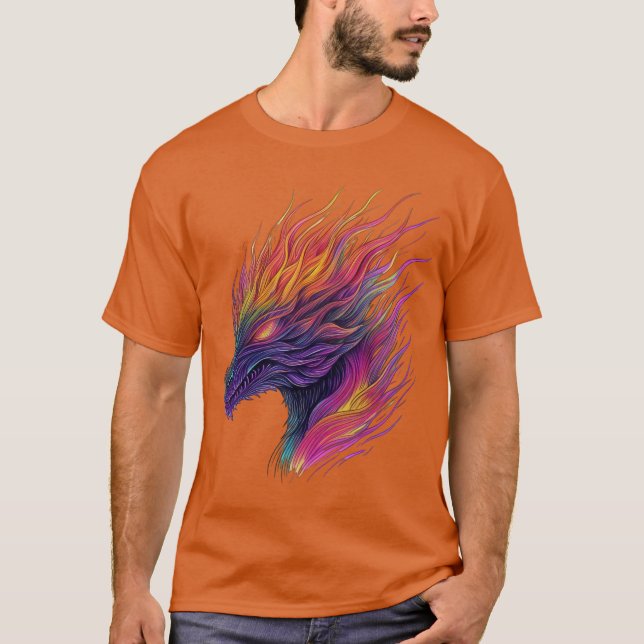 Spectral Flame Dragon T-Shirt (Front)
