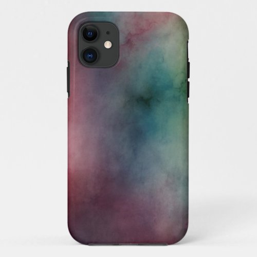 Spectral Hues Mottled  Smokey Background iPhone 11 Case