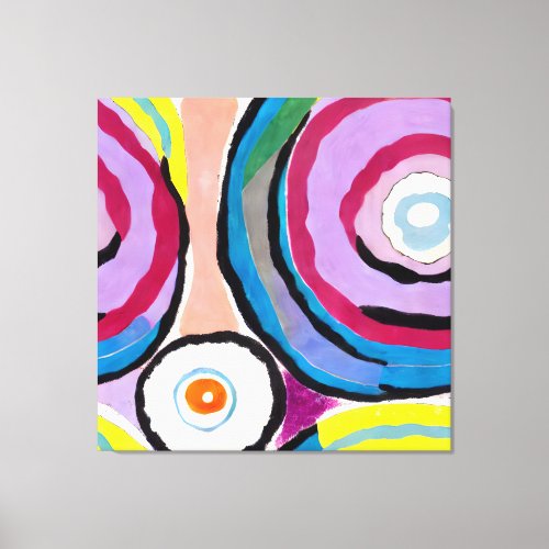 Spectral Orbits Harmony in Chaos Canvas Print