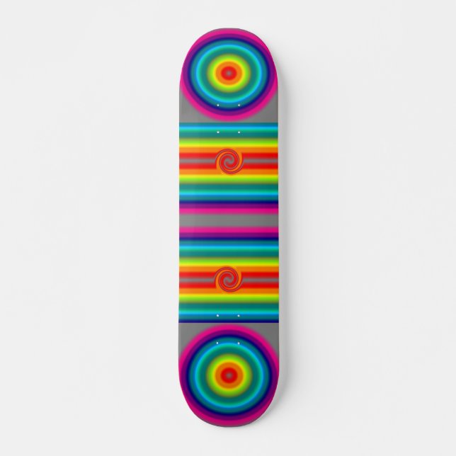 Spectral reflection round arond skateboard deck (Front)