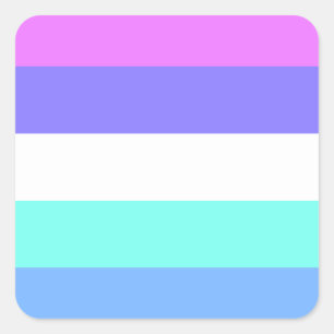 spectrasexual pride flag square sticker
