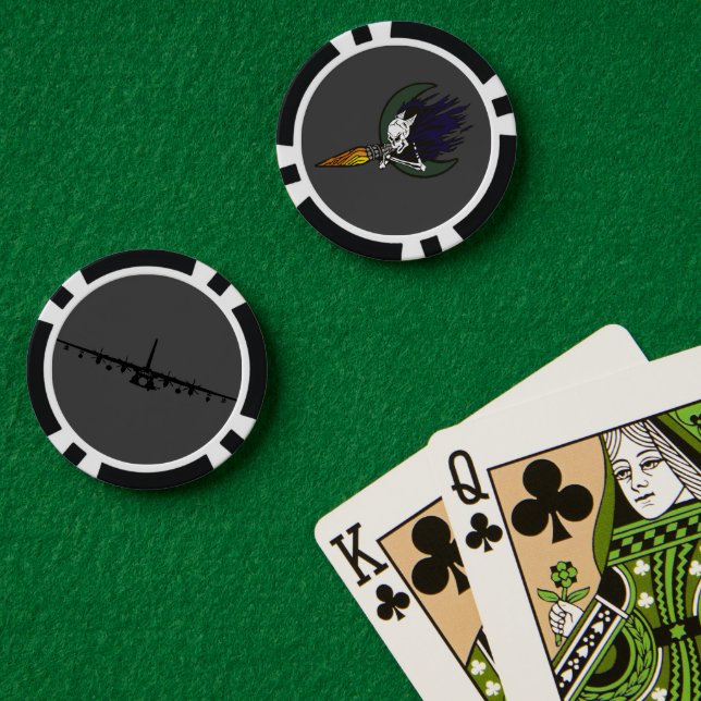 Spectre Gunship Poker Chips  (Poker Table (Double))