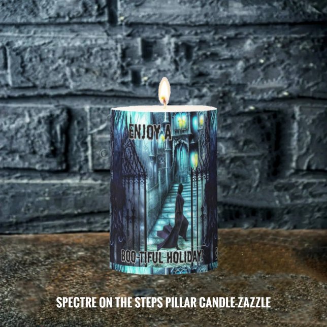 Spectre On The Steps  Pillar Candle (Creator Uploaded)