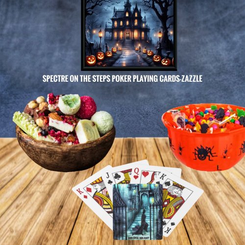 Spectre On The Steps  Poker Cards