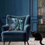 Spectre On The Steps Throw Pillow