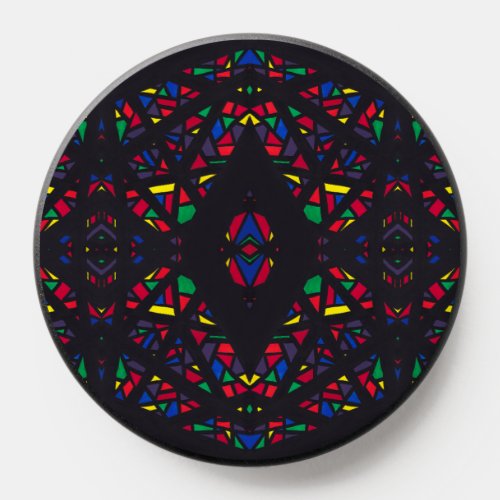 Spectroscopic Rainbow Abstract Gouache Art PopSocket