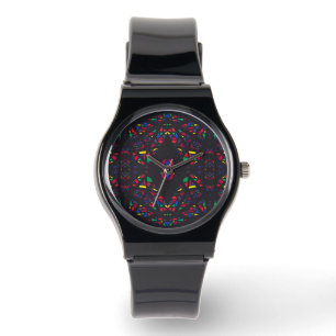 Spectroscopic Rainbow Abstract Gouache Art Watch