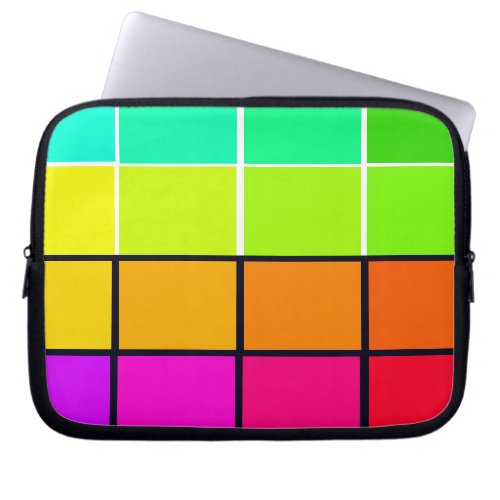 Spectrum Colorful 6 Zippered Soft Laptop iPad Case