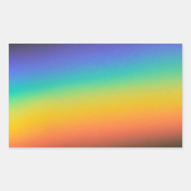 Spectrum Colors Rectangular Sticker (Front)