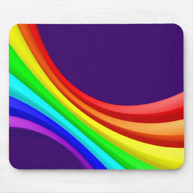 Spectrum Curve 3d - Deep Purple 330066 Mouse Pad (Front)