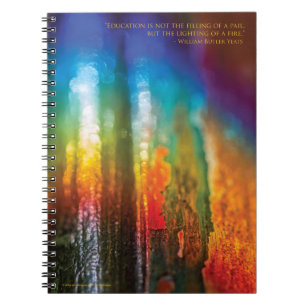Spectrum design, for teachers - Spiral Notebook