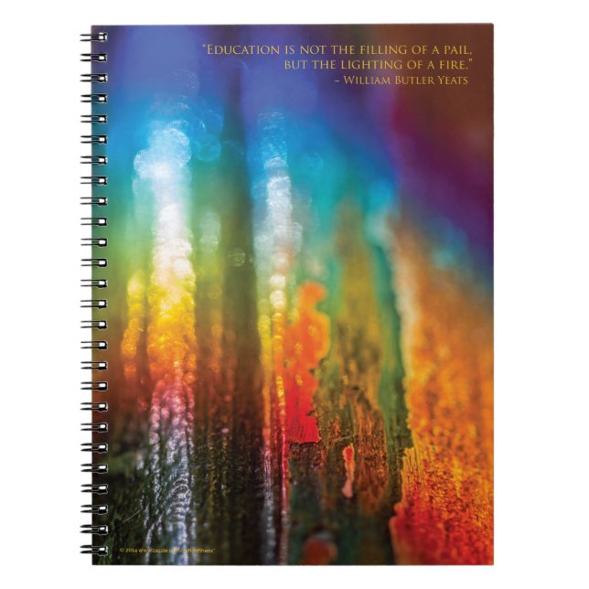Spectrum design, for teachers - Spiral Notebook (Front)