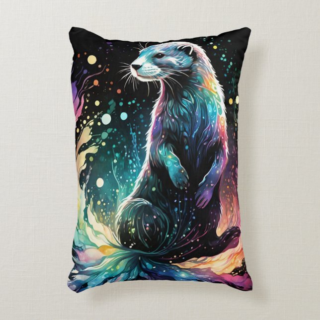 Spectrum Edge: The Otters Glow Accent Pillow (Front(Vertical))