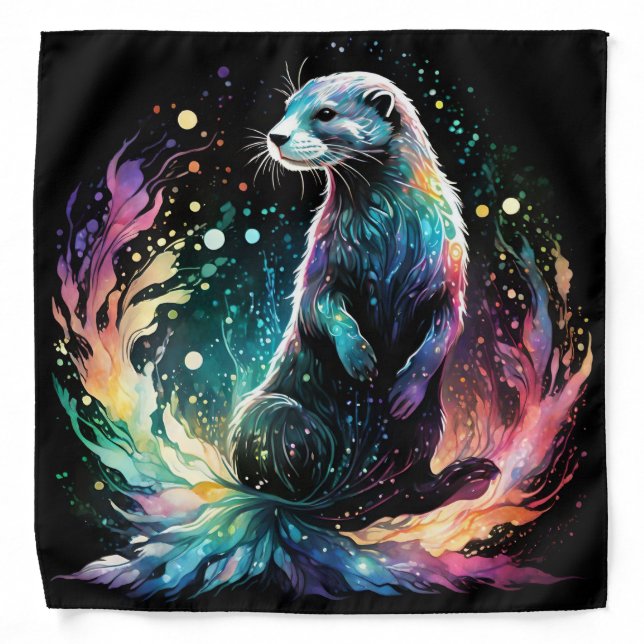 Spectrum Edge: The Otters Glow Bandana (Front)