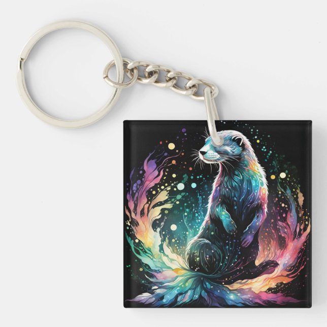 Spectrum Edge: The Otters Glow Keychain (Front)