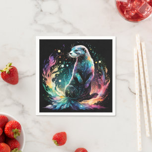 Spectrum Edge: The Otters Glow Napkins