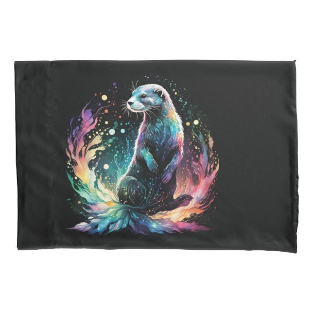 Spectrum Edge: The Otters Glow Pillow Case (Front)