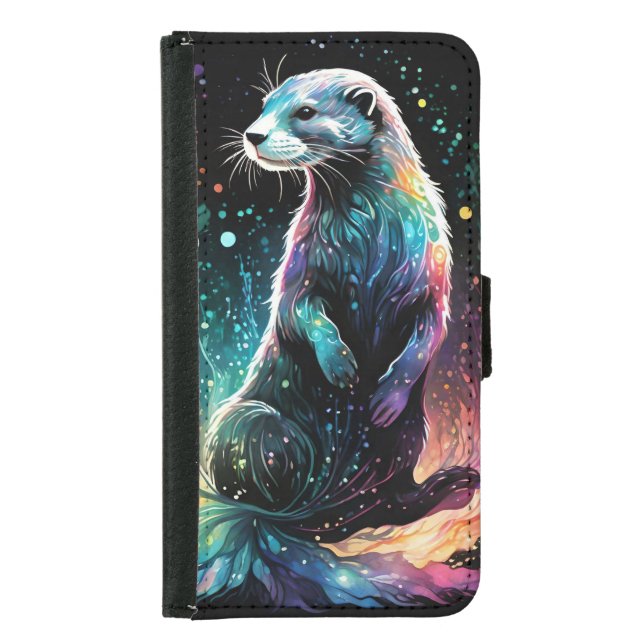 Spectrum Edge: The Otters Glow Samsung Galaxy Wallet Case (Front)