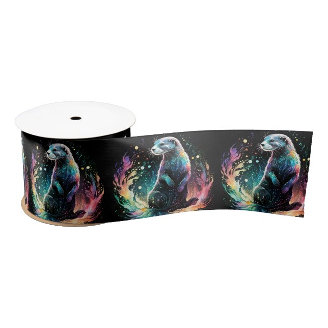 Spectrum Edge: The Otters Glow Satin Ribbon (Spool)